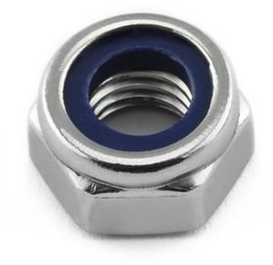 8 mm Mild Steel Hex Nylock Nut