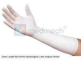 Long Cuff Latex Surgical Gloves