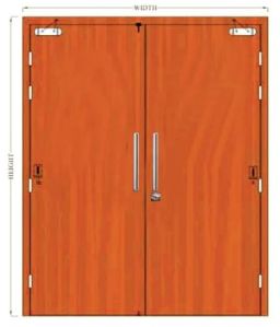 Acoustic Polished Fire Door