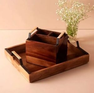 Modern Chopping Board and Cutlery Stand