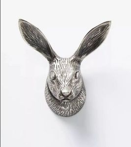 Rabit Silver Modern Metal Wall Hanger