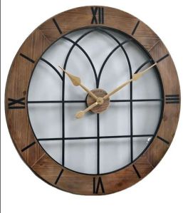 Wooden Round Wall Clock