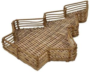 Woven Wicker Christmas Basket