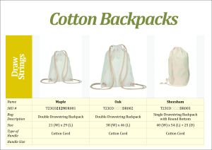 Cotton Drawstring Bags