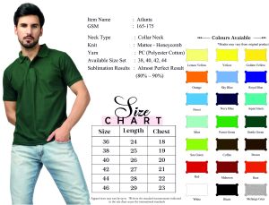 Mens Poly Cotton Polo T-Shirts