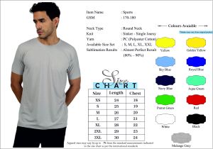 Mens Poly Cotton Round Neck T-Shirts