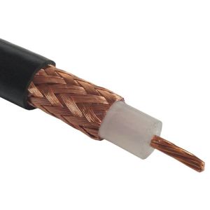 75 Ohm Infocomm RG6 Coax Cable Double Shielded with Black PVC (NC) Jacket