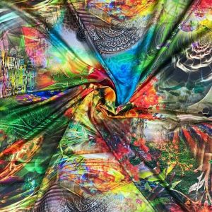 Printed Viscose Satin Fabric