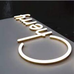 Acrylic Golden Name Plate