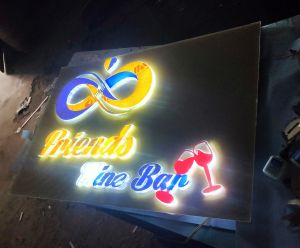 Acrylic Golden Name Plate
