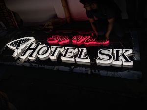 Colored Glow Sign Board
