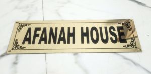 Home Name Plate