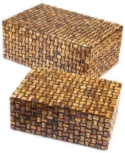 Bone Inlay Rectangle Boxes