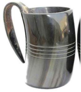 Horn Carved Mugs