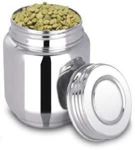 Dhoom Stainless Steel Round Storage Container