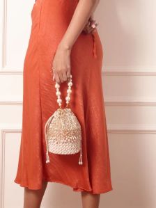 Ladies Paisley Bucket Hand Bag