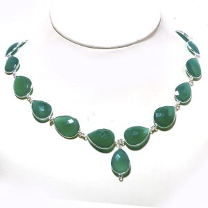 Gemstone Silver Necklace