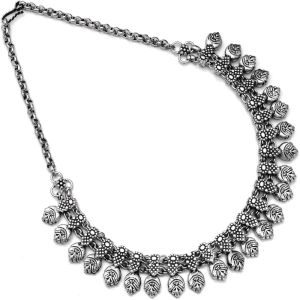 Oxidized Silver Necklace