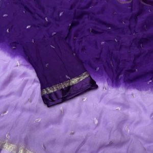 Ladies Multicolor Satin Saree