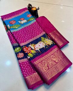 Ladies Pen Kalamkari Saree