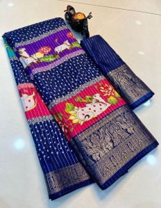 Ladies Pen Kalamkari Saree