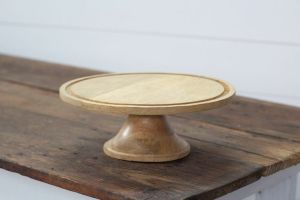 Wood Cake Plate
