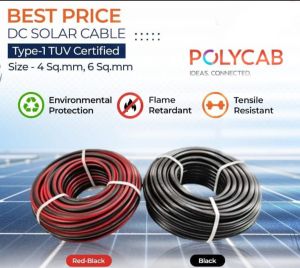POLYCAB 4 SQ MM SOLAR DC CABLE