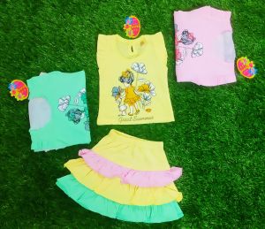 Girls Printed Top & Pant Set