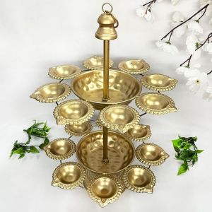 Metal Golden Diya