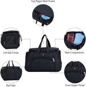 Black Leather Travel Bags