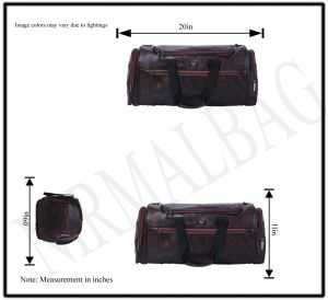 PU Leather Travel Duffle Bag
