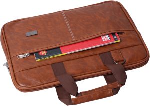 Tan Leather Messenger Bag