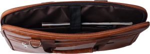 Tan Leather Messenger Bag