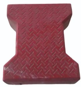 I Shape Red Concrete Paver Block