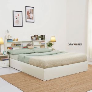 Jaipurwoodcrafts Engineered Wood Bed