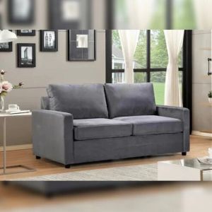 Loveseat: 70'' Velvet Square Arm Loveseat Sofa