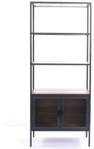 Wooden Modern Bookshelf with Storage