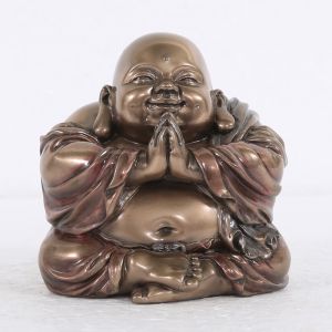PR Laughing Namaste Buddha Gift Statue