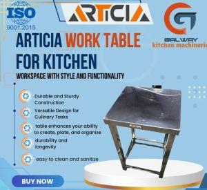 Polished Articia Stainless Steel Working Table
