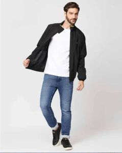 BLACK OUTDOOR WIND CHEATER JACKET