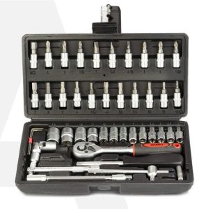 Professional 1/4'' Square Drive Metric Socket 46pcs Set