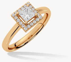 Women SQUARE SPARKLE RING