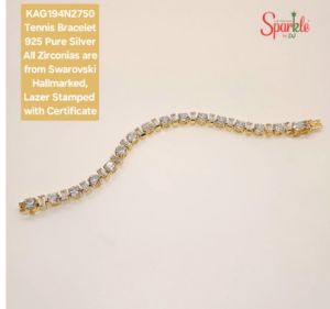 925 Ladies Silver Bracelet with Cz