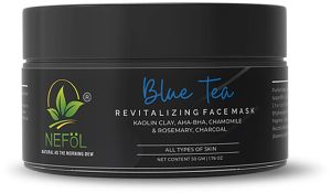 blue tea charcoal face mask