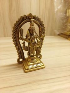 4 Inch Brass Murugar Statue