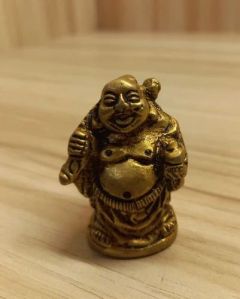 Brass Laughing Buddha Statue