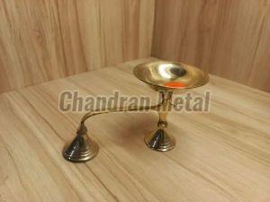 3.5x4 Inch Brass Aarti Diya