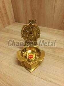 5 Inch Brass Murugan Diya