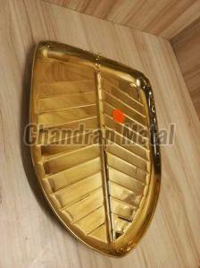 Brass Banana Leaf Plate