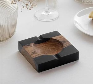 wood resin ashtray